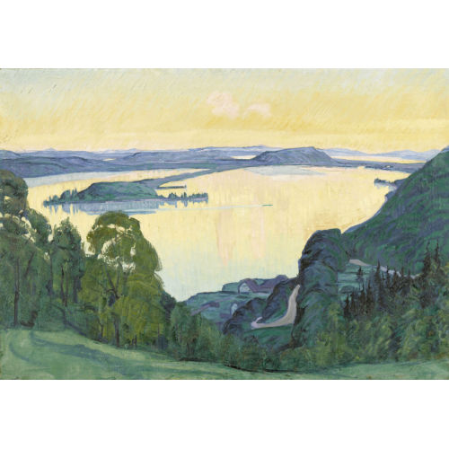 ERNST SAMUEL GEIGER : 'Nach Sonnenuntergang' (DOBIASCHOFSKY AUKTIONEN AG)