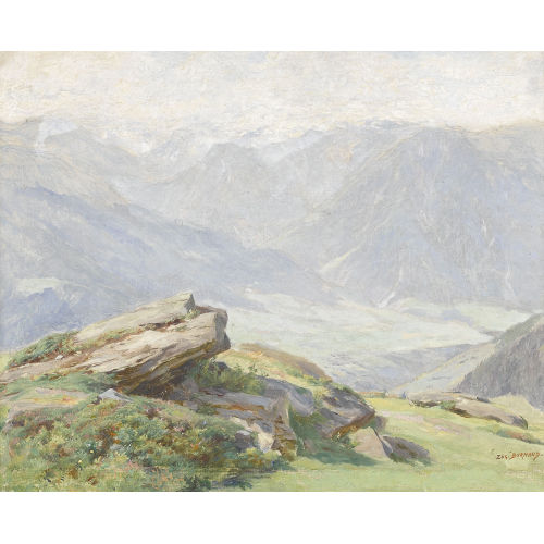 EUGENE BURNAND : 'Massif du Simplon' (DOBIASCHOFSKY AUKTIONEN AG)