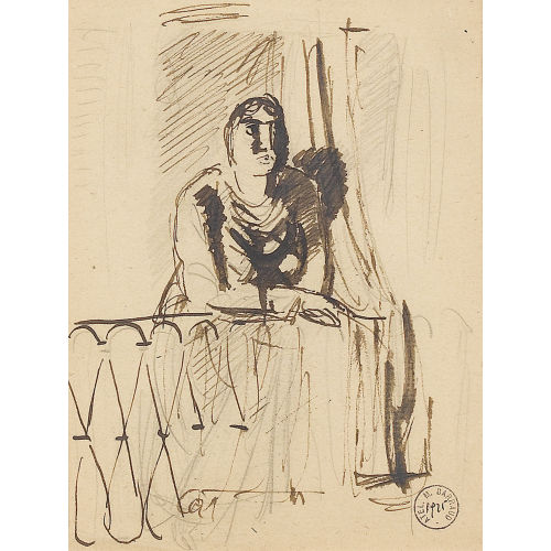 MAURICE BARRAUD : Au balcon (DOBIASCHOFSKY AUKTIONEN AG)