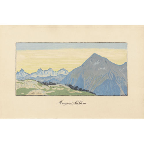 EMIL CARDINAUX : 'Morgen am Stockhorn' (DOBIASCHOFSKY AUKTIONEN AG)