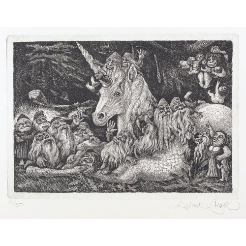 ARTHUR LOOSLI : Das Einhorn und die Zwerge (DOBIASCHOFSKY AUKTIONEN AG)