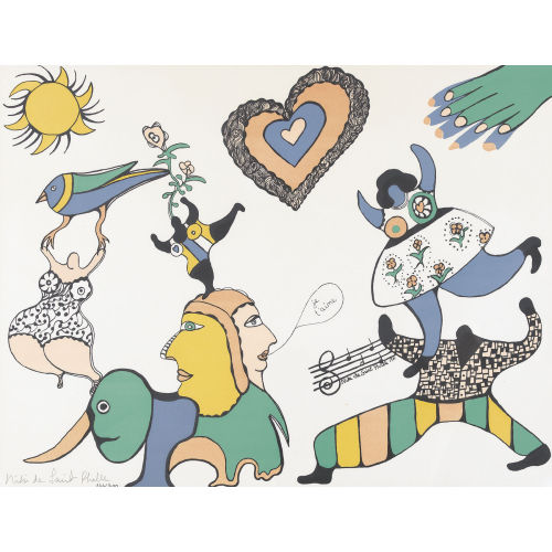 NIKI DE SAINT-PHALLE : 'je t′aime' (DOBIASCHOFSKY AUKTIONEN AG)