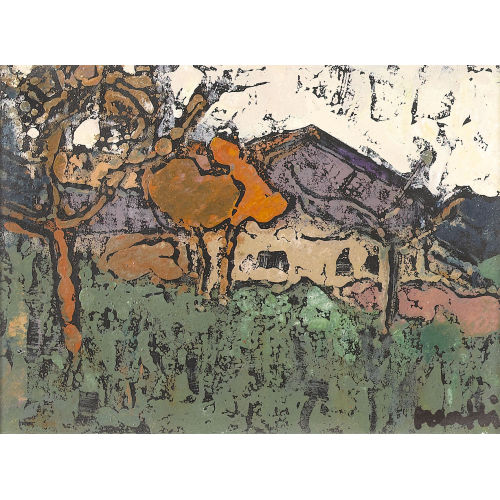 WALTER MAFLI : Bauernhaus im Herbst (DOBIASCHOFSKY AUKTIONEN AG)