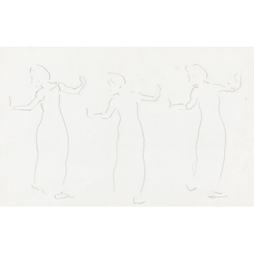 FERDINAND HODLER : Dreifigurige Studie zu 'Blick in die Unendlichkeit' (DOBIASCHOFSKY AUKTIONEN AG)