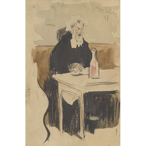 JACQUES VILLON : Der Absinth-Trinker (DOBIASCHOFSKY AUKTIONEN AG)