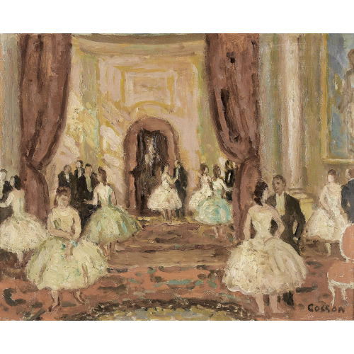 JEAN LOUIS MARCEL COSSON : Festliche Gesellschaft im Ballsaal (DOBIASCHOFSKY AUKTIONEN AG)