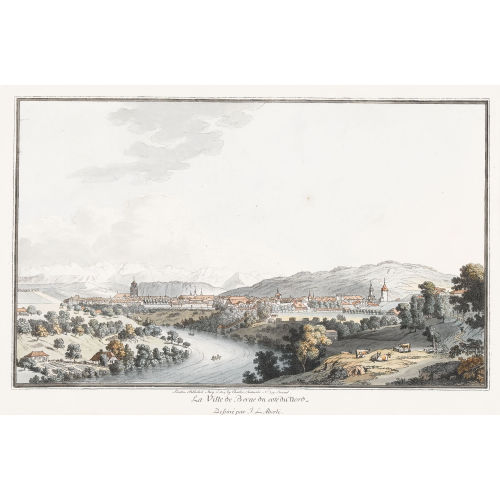 JOHANN LUDWIG ABERLI : 'La Ville de Berne du cot� du Nord' (DOBIASCHOFSKY AUKTIONEN AG)