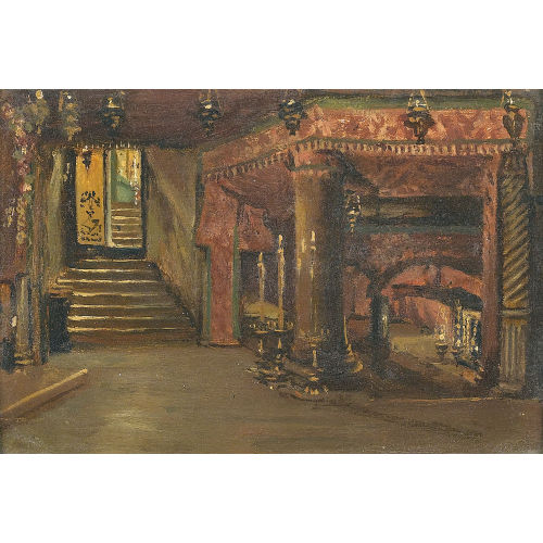 JOHANN LUDWIG RUDOLF DURHEIM : 'Bethlehem Chapelle de la Nativit�' (DOBIASCHOFSKY AUKTIONEN AG)