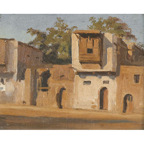 JOHANN LUDWIG RUDOLF DURHEIM : 'Oussad el Gir au Caire' (DOBIASCHOFSKY AUKTIONEN AG)