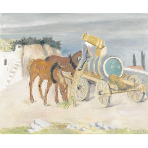 WILHELM GIMMI : 'La bossette � deux chevaux' (DOBIASCHOFSKY AUKTIONEN AG)
