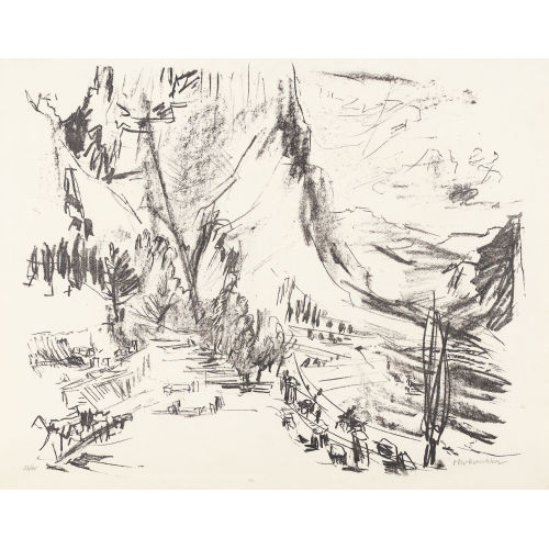 OSKAR KOKOSCHKA : Delphi, Katalanische Quelle (DOBIASCHOFSKY AUKTIONEN AG)