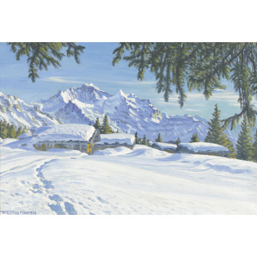 WALDEMAR FINK : 'Sonniger Wintertag' (DOBIASCHOFSKY AUKTIONEN AG)