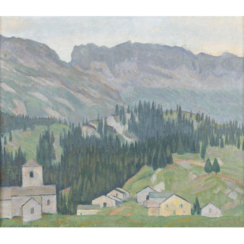 EMIL CARDINAUX : 'Abend San Bernardino' (DOBIASCHOFSKY AUKTIONEN AG)