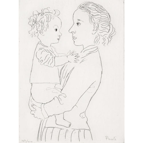 FRITZ EDUARD PAULI : Mutter und Kind (DOBIASCHOFSKY AUKTIONEN AG)