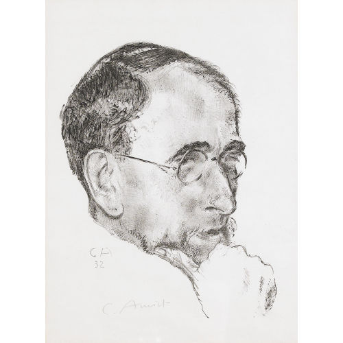 CUNO AMIET : Bildnis Ernst Kreidolf in Dreiviertelansicht (DOBIASCHOFSKY AUKTIONEN AG)