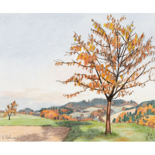 BRUNO HESSE : Kirschbaum im Herbst (DOBIASCHOFSKY AUKTIONEN AG)