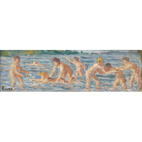 MAXIMILIEN LUCE : La baignade des enfants (DOBIASCHOFSKY AUKTIONEN AG)