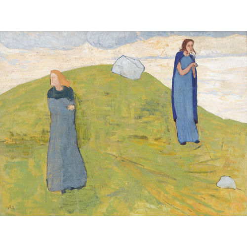 ALBERT SCHMIDT : Zwei Frauen im Gebirge (DOBIASCHOFSKY AUKTIONEN AG)
