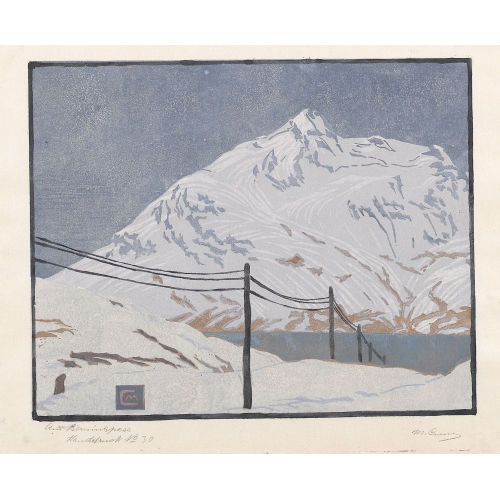 MARTHA CUNZ : 'Am Berninapass' (DOBIASCHOFSKY AUKTIONEN AG)