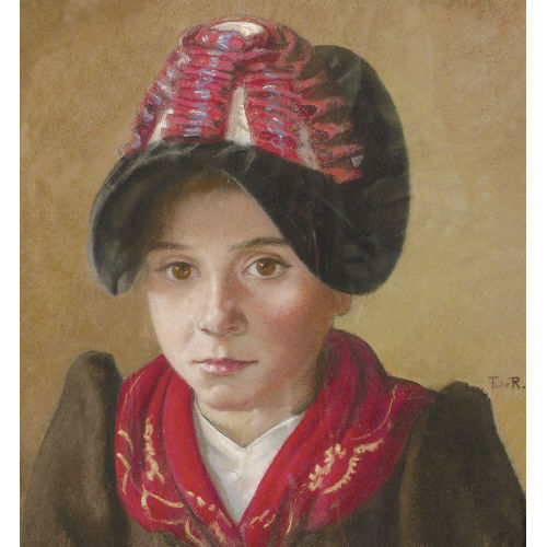 FRAN�OIS DE RIBAUPIERRE : Jeune fille valaisanne (DOBIASCHOFSKY AUKTIONEN AG)