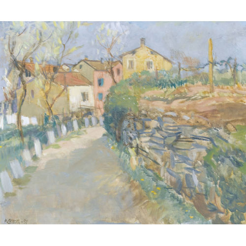 PIETRO CHIESA : 'Alberi fioriti a Cortivalle' (DOBIASCHOFSKY AUKTIONEN AG)