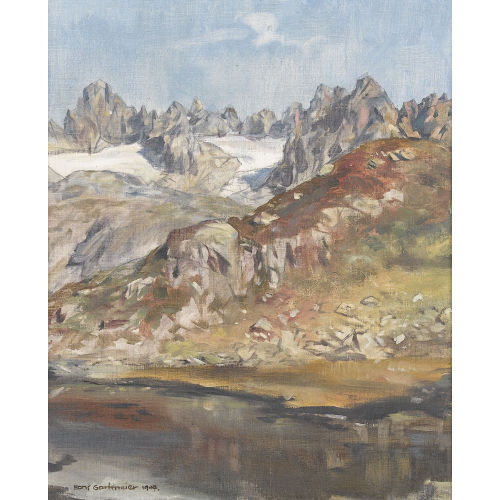 HANS GARTMEIER : Felsige Alpenlandschaft (DOBIASCHOFSKY AUKTIONEN AG)