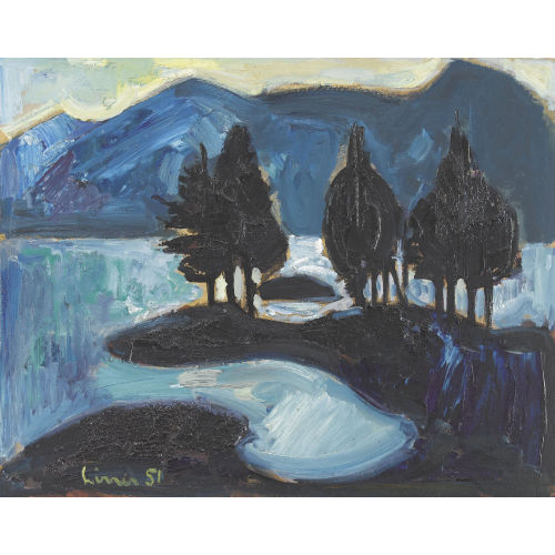 CARL WALTER LINER : 'Abend im Engadin' (DOBIASCHOFSKY AUKTIONEN AG)