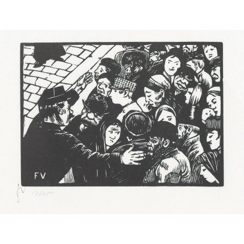 FELIX VALLOTTON : La Foule � Paris (DOBIASCHOFSKY AUKTIONEN AG)
