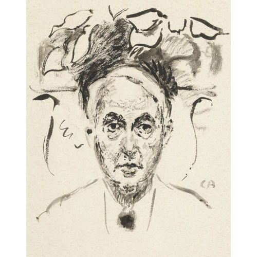 CUNO AMIET : Selbstportr�t en face (DOBIASCHOFSKY AUKTIONEN AG)