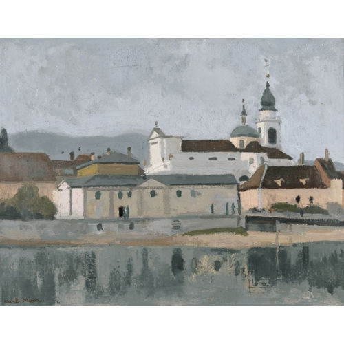 KARL MOOR : Ansicht der St. Ursen-Kathedrale in Solothurn (DOBIASCHOFSKY AUKTIONEN AG)