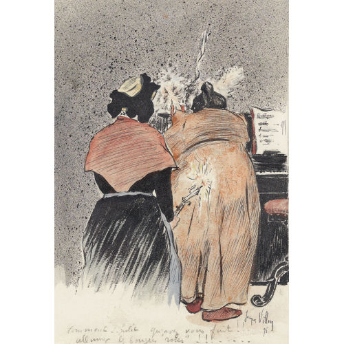 JACQUES VILLON : 'Comment Julie. Qu′avez vous fait allumer...' (DOBIASCHOFSKY AUKTIONEN AG)