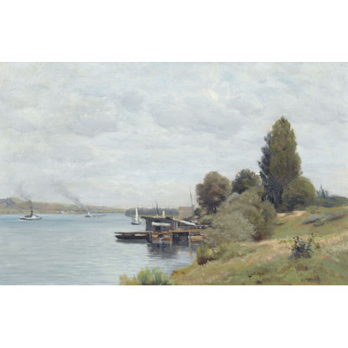 NATHANAEL LEMAITRE : 'La Seine � Argenteuil' (DOBIASCHOFSKY AUKTIONEN AG)