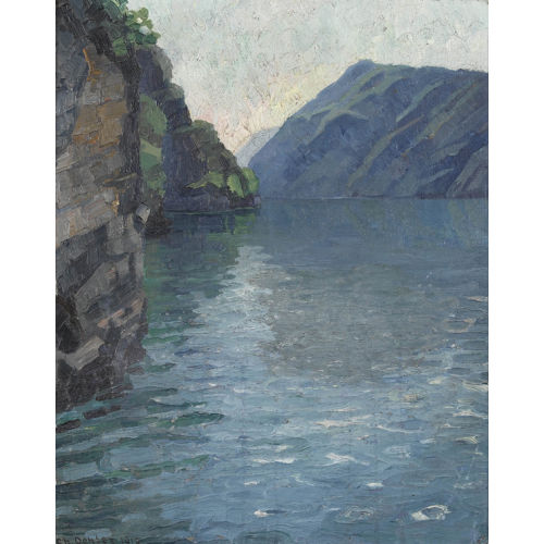 CHRISTOPH OEHLER : 'Luganersee bei Gandria' (DOBIASCHOFSKY AUKTIONEN AG)