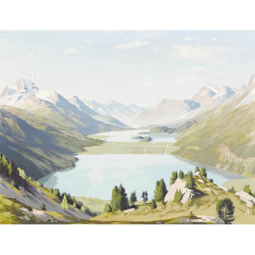 PAUL WYSS : Oberengadiner Seenlandschaft (DOBIASCHOFSKY AUKTIONEN AG)