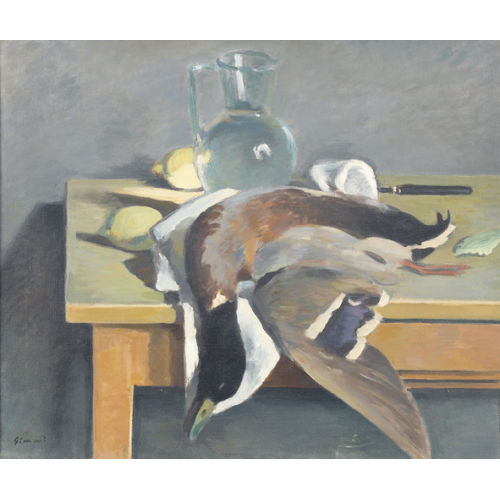WILHELM GIMMI : Nature morte au canard (DOBIASCHOFSKY AUKTIONEN AG)