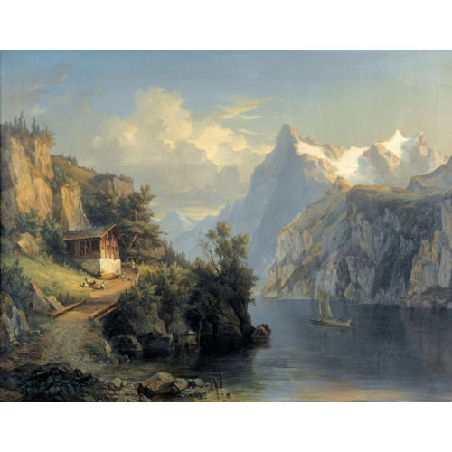 JAKOB JOSEPH ZELGER : Vierwaldst�ttersee mit Uri-Rotstock (DOBIASCHOFSKY AUKTIONEN AG)