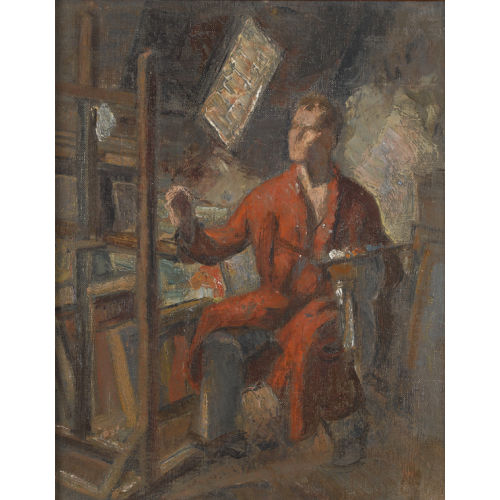 PAUL BASILIUS BARTH : 'Martin Lauterburg an der Staffelei' (DOBIASCHOFSKY AUKTIONEN AG)