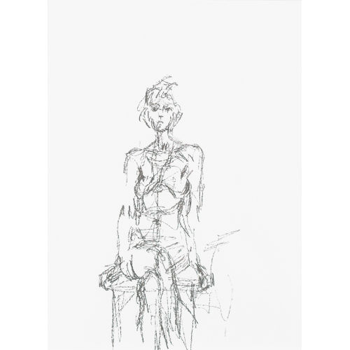 ALBERTO GIACOMETTI : Seated nude (DOBIASCHOFSKY AUKTIONEN AG)