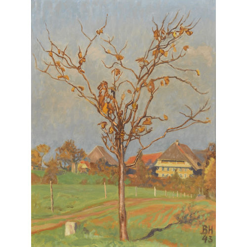 BRUNO HESSE : 'Kleiner Kirschbaum im Herbst' (DOBIASCHOFSKY AUKTIONEN AG)