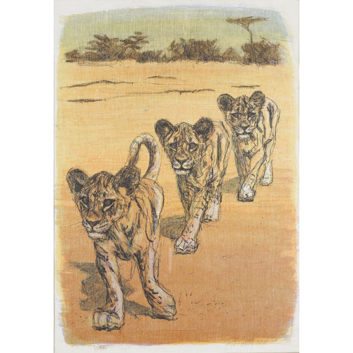 FRITZ HUG : Drei junge Tiger (DOBIASCHOFSKY AUKTIONEN AG)