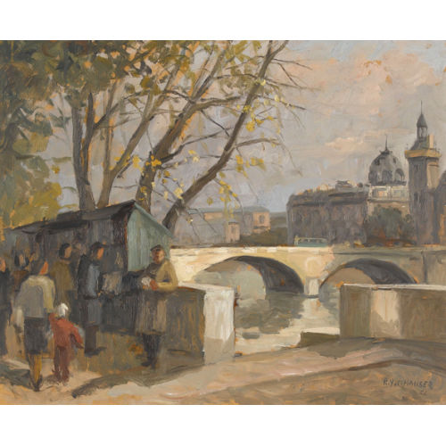 RENEE YOLANDA HAUSER : 'Paris, les quais' (DOBIASCHOFSKY AUKTIONEN AG)