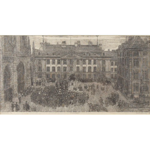 EMIL ZBINDEN : 'M�nsterplatz 1946' (DOBIASCHOFSKY AUKTIONEN AG)