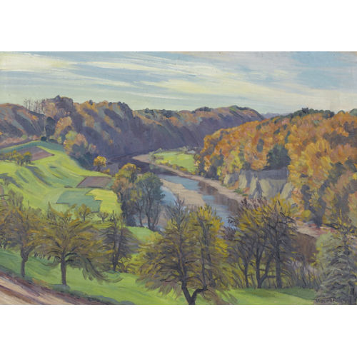 WALDEMAR FINK : 'Herbsttag bei Worblaufen' (DOBIASCHOFSKY AUKTIONEN AG)