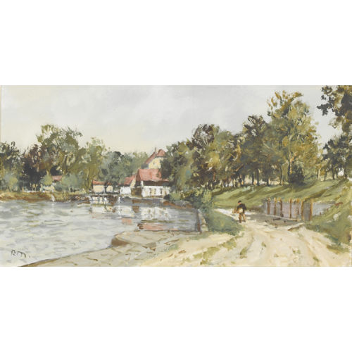 RUDOLF M�LLER : Uferpartie bei Dannemarie (DOBIASCHOFSKY AUKTIONEN AG)