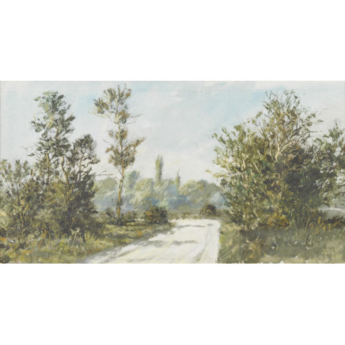 RUDOLF M�LLER : Sommerliche Landschaft mit Feldweg (DOBIASCHOFSKY AUKTIONEN AG)