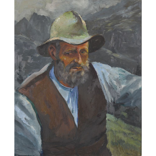 PAUL JAKOB) PAOLO (EIGTL. M�LLER : B�rtiger Bauer im Gebirge (DOBIASCHOFSKY AUKTIONEN AG)