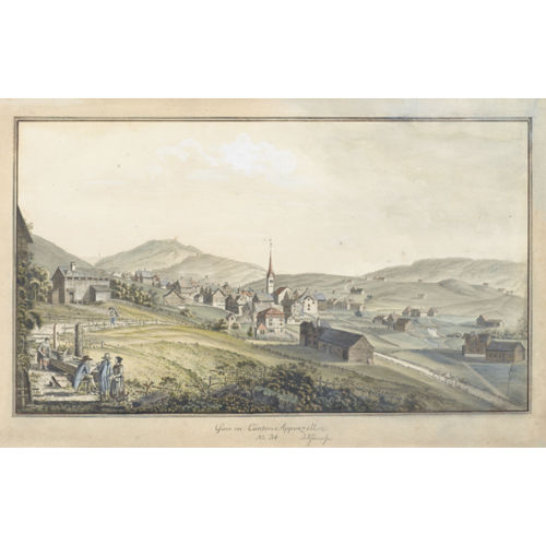 JOHANN JAKOB ASCHMANN : 'Gais im Canton Appenzell' (DOBIASCHOFSKY AUKTIONEN AG)