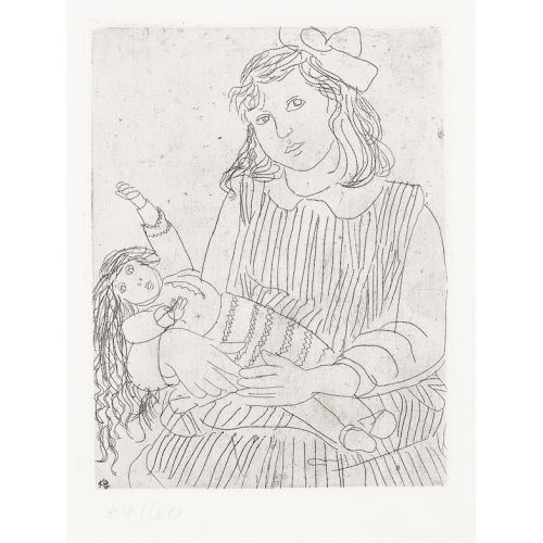 KARL GEISER : Kl�rli mit seiner Puppe Ursuline (DOBIASCHOFSKY AUKTIONEN AG)