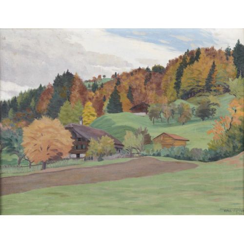 WALDEMAR FINK : 'Herbst bei Reichenbach (Kandertal)' (DOBIASCHOFSKY AUKTIONEN AG)