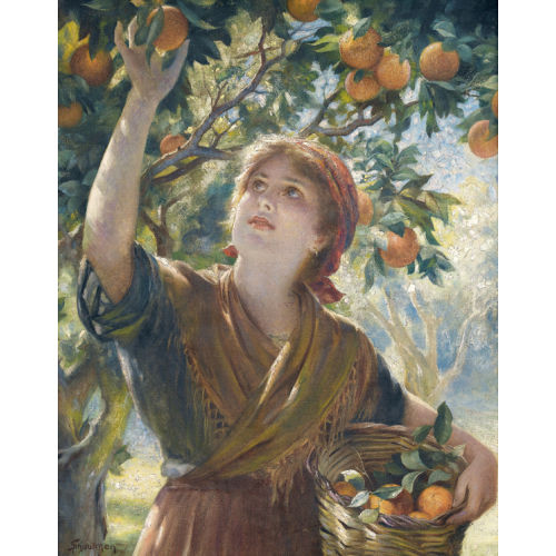 ISAAC SNOWMAN : Die Orangenpfl�ckerin (DOBIASCHOFSKY AUKTIONEN AG)